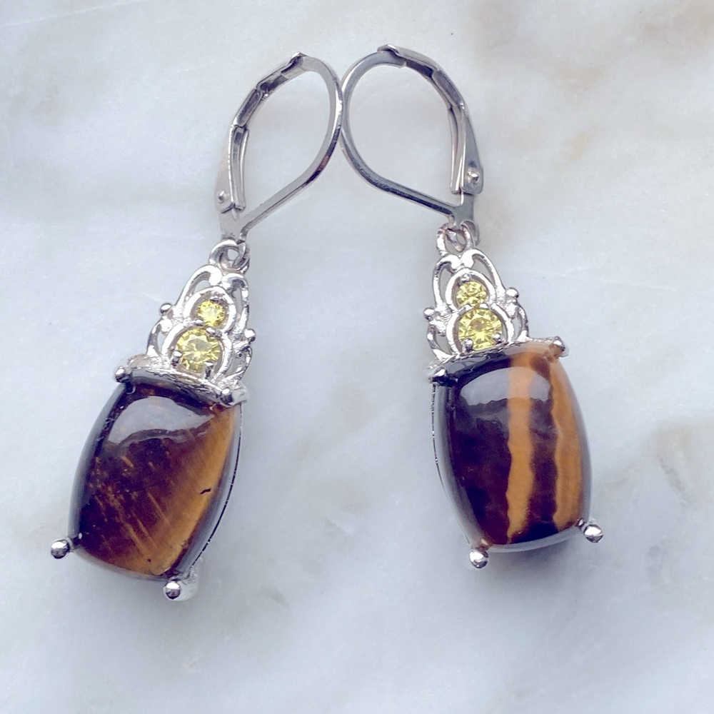 Tiger Eye Earrings